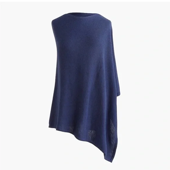 J. Crew Deep Blue Knit Wrap - Picture 2 of 6